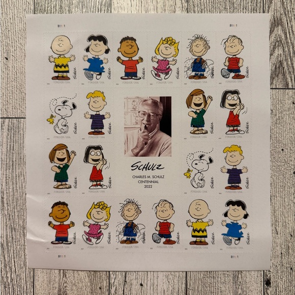 Other - Charles M. Schulz Peanuts Centennial 20 Stamp Sheet